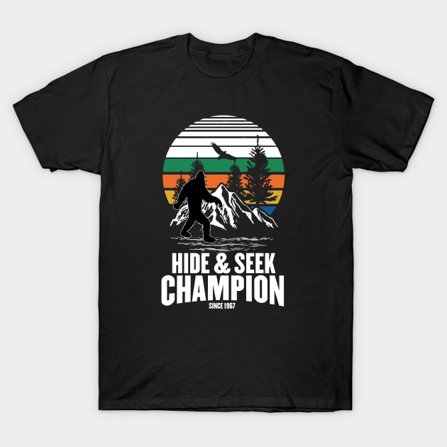 Yeti Clothing - Hide and Seek Champion Funny tee T-Shirt by cecatto1994